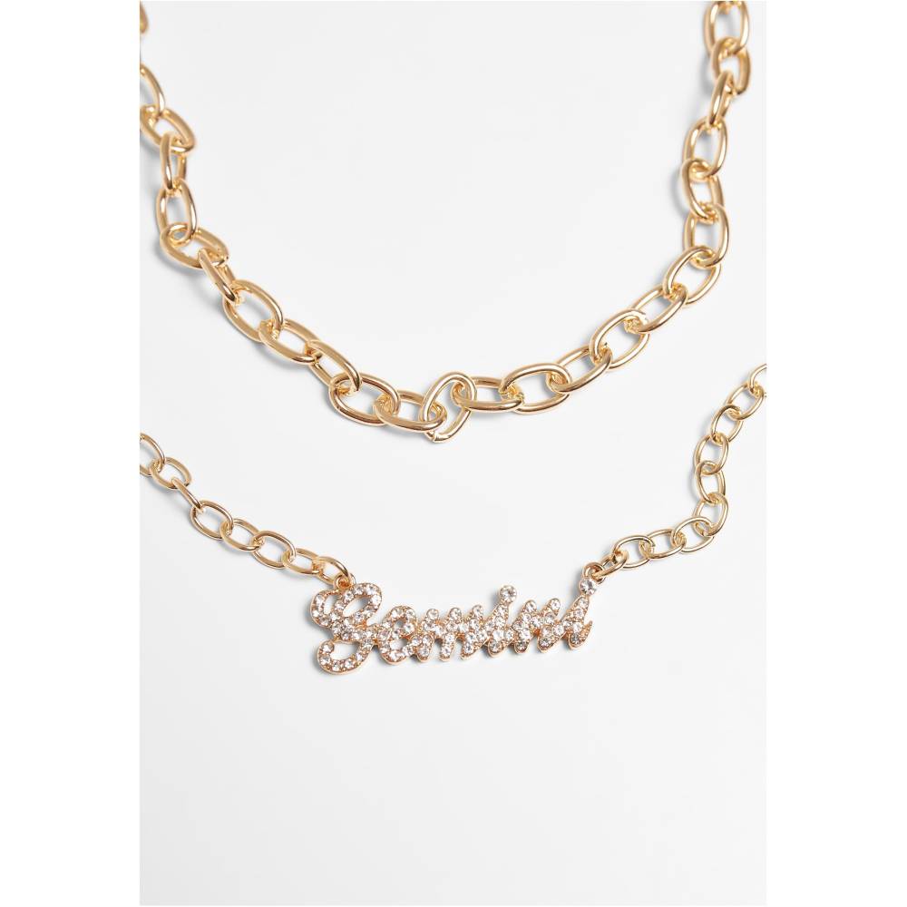 Urban Classics - Diamond Zodiac Gemini Ketting - Goudkleurig